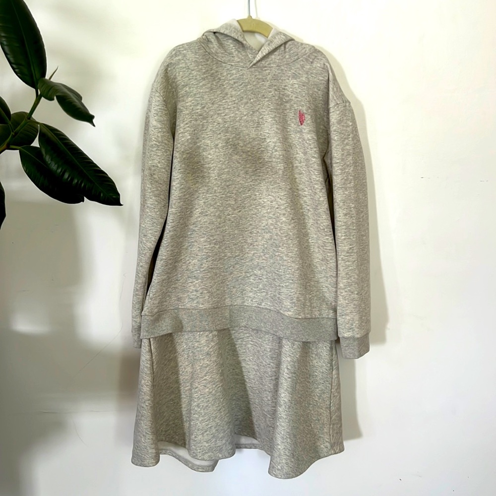 Crewcuts (JCREW) girls sweatshirt hoodie dress